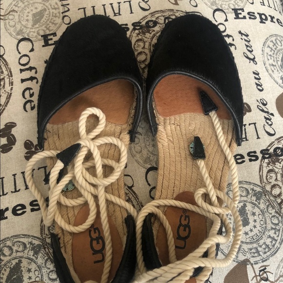 UGG Australia Libby Calf Hair d'Orsay Espadrille - Picture 7 of 8